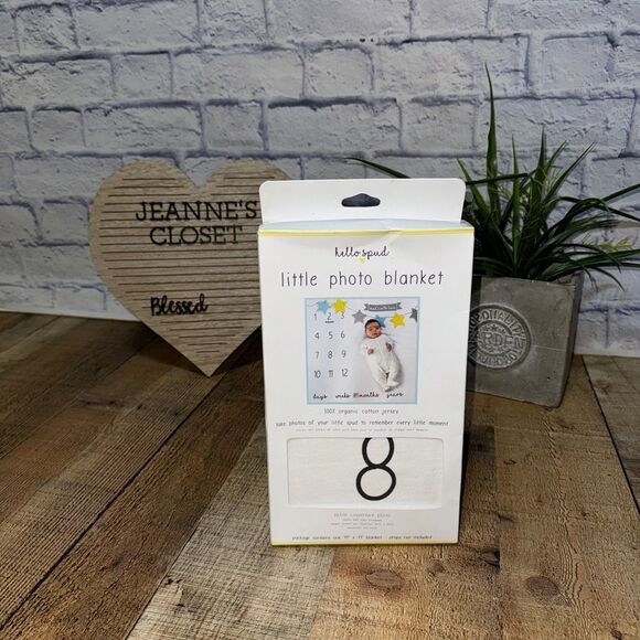 Hello Spud Organic Cotton Little Photo Blanket - Picture 1 of 9